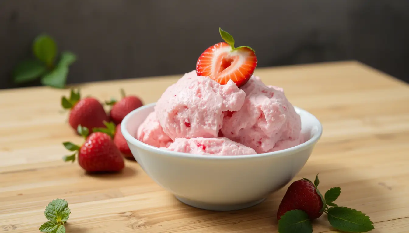 Glace à la fraise